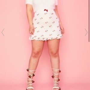 OUI MON CHERRY MINI SKIRT